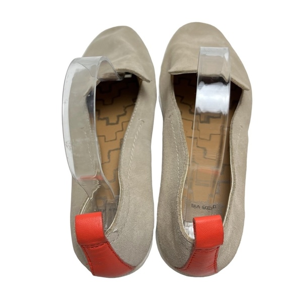 DOLCE VITA Genuine Leather Taupe Beige & Coral Flats Slip On Loafers Shoes sz 8. - Picture 7 of 16